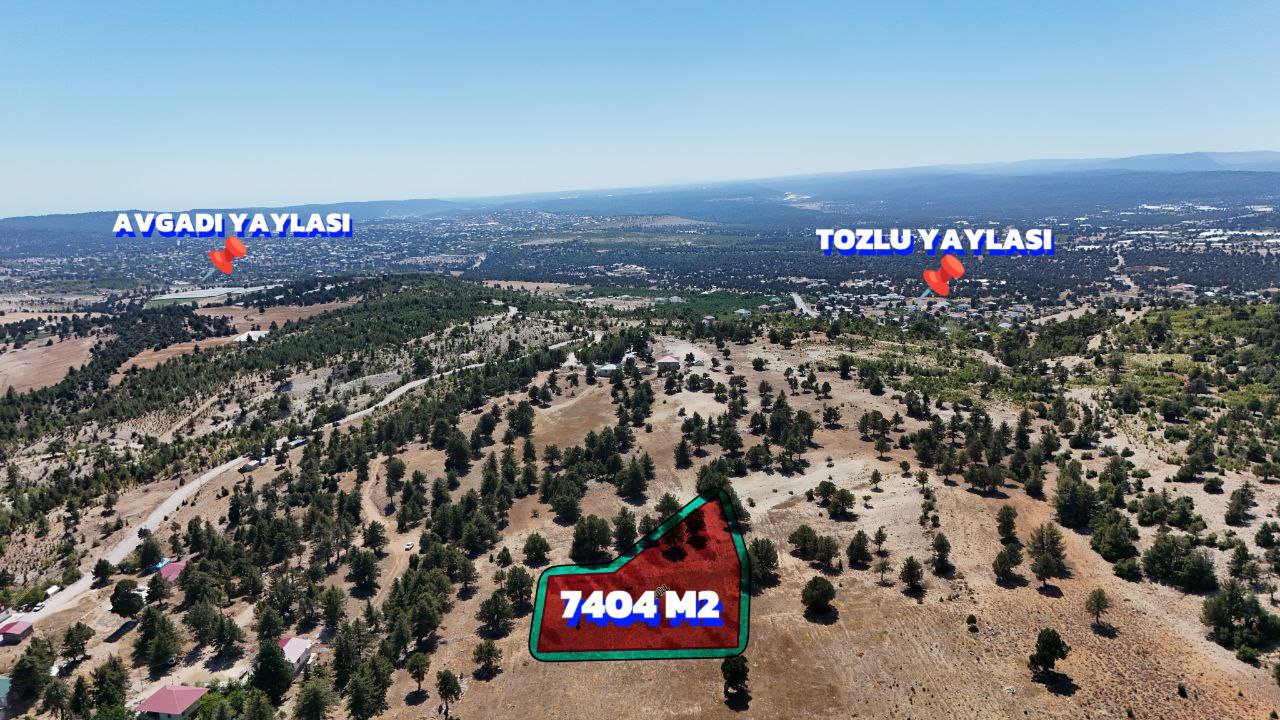 THOR'DAN SATILIK ERDEMLİ TOZLU YAYLASI 7404 M2 ARSA